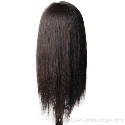 Cosmetology practice training head mannequin for hairdresser